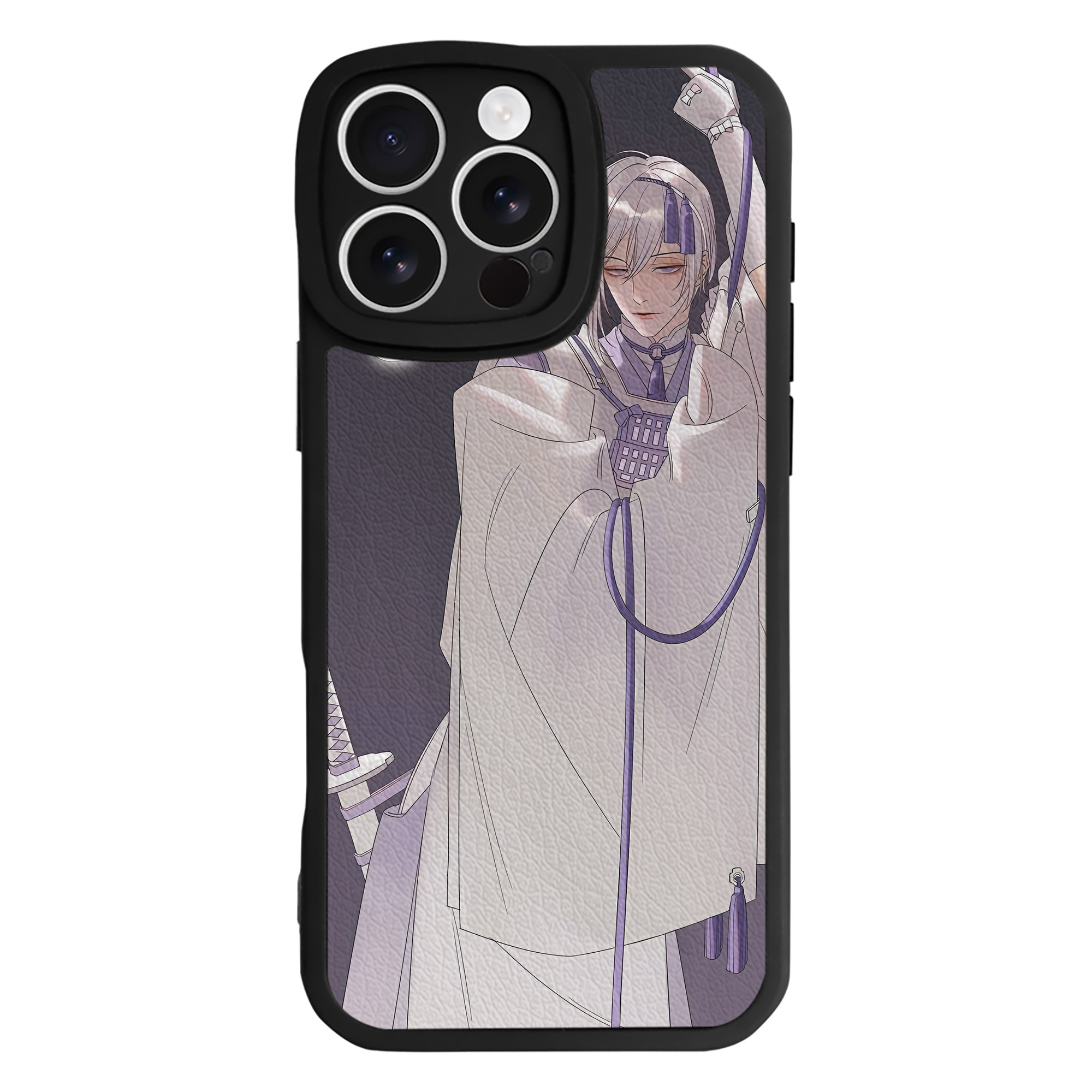 （画像用） 刀剣乱舞 Touken Ranbu 【iPhone 16シリーズ対応】シリコンスマホケース（レザー調） 材質：シリコン